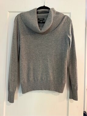 100% cashmere gray cowl neck sweater from lord and Taylor size L